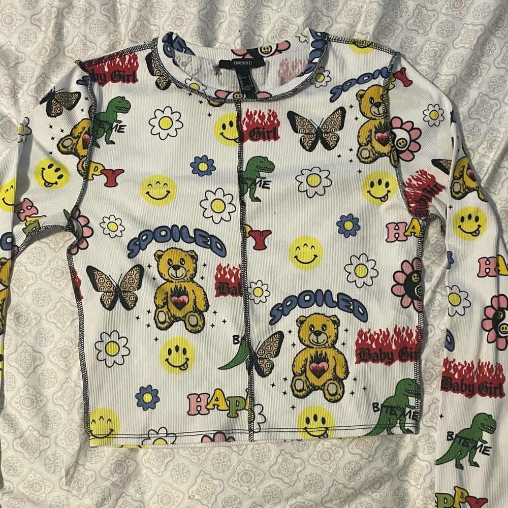 Forever 21 teddy shirt size large